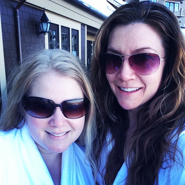 Spa time selfie with my sister at Sundance 